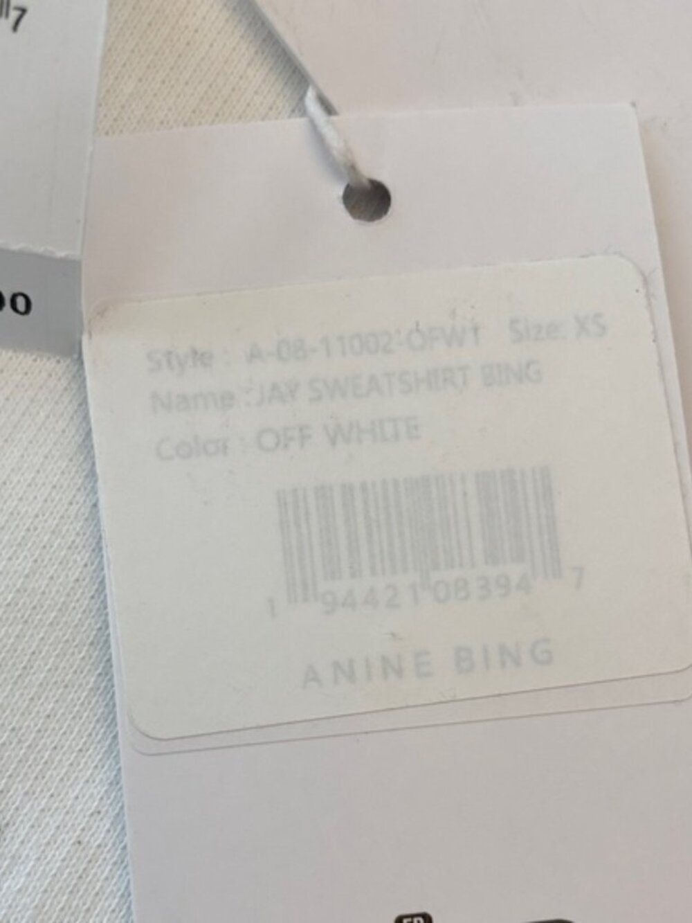 ANINE BING Jay Bing Oversized Short Sleeve Sweatshirt – Size XS – NWT - Picture 7 of 16